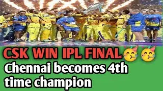 CSK Win IPL2021| Csk winning moment|Chennai become 4th time IPL champion|Csk beat kkr in IPL final|
