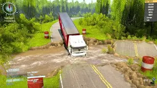 This River Crossing Went Horribly Wrong - Spintires Mudrunner 2018