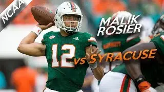 Malik Rosier Highlights vs Syracuse // 26/43 344 Yards, 2 TDs // 10.21.17