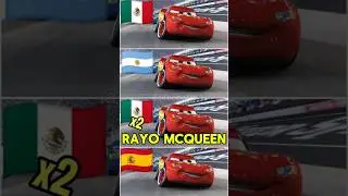 🤯4 Voces De El Rayo McQueen #cars #mcqueen #peliculas