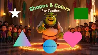 Learn Shapes and Colors with Cute Baby Elephants | 3D Cartoon for Toddlers