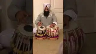 Guru Gurcharan Singh From USA California Playing Our Hand Made Professional Tabla Jodi +919211251625