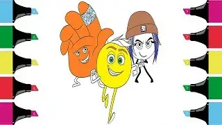 THE EMOJI MOVIE Coloring Pages for Kids | Fun Colouring for Children