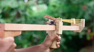 Diy Bamboo Slingshot Creations With Trigger #slingshot #diy #toys