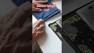 denim length cut#sewing #trending #viral#fashion #shorts