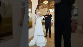 Реакция вслепую на появление нового члена семьи, Олли! 🤍 #bonbonbelle #sayyestothedress #bride #b...