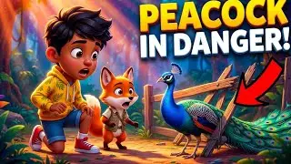 Beautiful Peacock in Danger! 🦚 Jungle Rescue Adventure for Kids