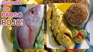 PESCADO SUDADO. PARGO ROJO. COMO COSINAR PESCADO .GUISADO DE PESCADO