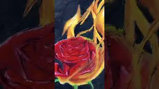 #rosepainting #newidea #drawing #tredingvideo #newstatus #rosefire #sadsong #art #creativity