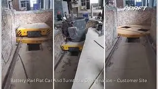 Space-Saving Idea: Rail Turntable Transfers Carts in Tight Spaces