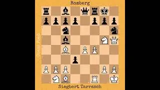 Siegbert Tarrasch vs Romberg, 1893 #chess #chessgame #checkmate