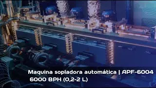 Maquina sopladora autom&aacute;tica  | APF-6004 | 6000 BPH (0,2&ndash;2 L) &ndash;  Producci&oacute;n de botellas PET