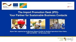 Expert Talk: The Import Promotion Desk - Your Partner for Sustainable Business Contacts