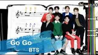 Go Go | BTS | Violin SHEET MUSIC [With Fingerings] | 방탄소년단 [Level 2]