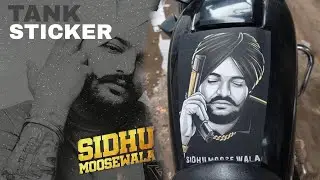 LEGEND NEVER DIE 😭💔 || Splendor tank sticker Siddu muse wala. #sidhumoosewala 