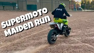Losi Promoto Supermoto Maiden on the Baseball Diamond with Promoto MX