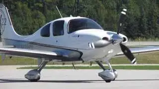 Cirrus SR22 |N411DT| Landing Runway 8 Mackinac Island Airport (MCD/KMCD)