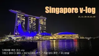 🇸🇬 싱가포르 가족 여행 브이로그 • 가든스 바이 더 베이 • 마리나 베이 샌즈 • 쥬얼 창이 폭포 공항 • 유니버셜