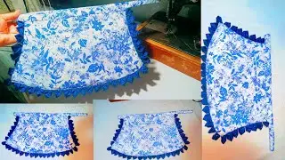 how to make hand fan cover at Home||home made fan cover|| Unique Arts