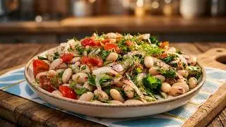 So Delicious Even Non-Lovers Will Love It: White Bean Salad (Piyaz) 🍋😍#food #recipe