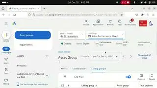 performance max campaign creating and excluding a listing-group