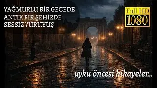 Uyku Hikayeleri Dinlendirici Hikayeler |Sesli Kitap|Yağmurlu Bir Gecede Antik Şehirde Sessiz Yürüyüş