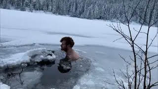 Ice bath in Norway (Wim Hof Method)