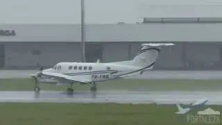 [SBFZ/ FOR] Decolagem (RWY13 Deslocada 745M) Raytheon Aircraft Co B200 King Air PR-FRB 04/06/2015