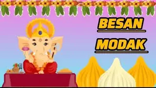 Besan modak recipe/ ganpati bappa morya/ Ganesh chaturthi special 💐#besanladdo #besanmodak #trending