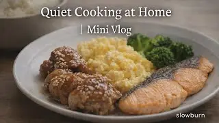 Quiet Cooking at Home || Fried Chicken, Eggs & Simple Fish