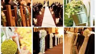 Wedding pew decor ideas
