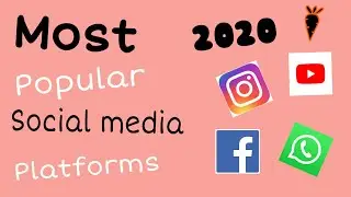 Most Popular social media apps 2020 | Most used social media platforms in the world.