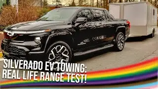 Chevy Silverado EV TOWING Range Test! Real World Review Towing 7,000 Pounds in Cold