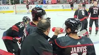 2022 Glass Seats At A NHL Game!!! Carolina Hurricanes #live  #nhl