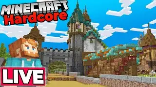 HORSE RACE TRACK in HARDCORE Minecraft 1.19 Survival Let's Play