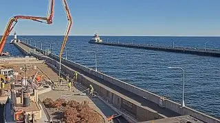 Tuesday 11/18/2025 New Concrete at Canel, Duluth,Minnesota 
