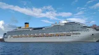 Costa Serena Sounding Her Horn in Keelung Port on 16th October, 2023