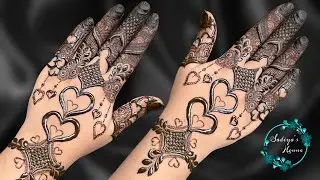 Simple And Easy Mehndi Designs | Easy mehndi designs | Heart shape Mehndi Designs | Sadiya's Henna