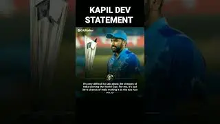 Kapil dev statement #shorts #cricket #kapildev #shortsfeed
