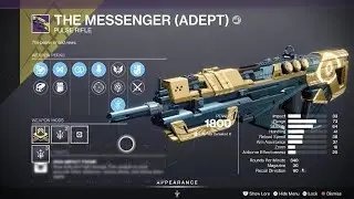 Getting The Messenger (Adept) GOD ROLL 100% to drop! | Destiny 2