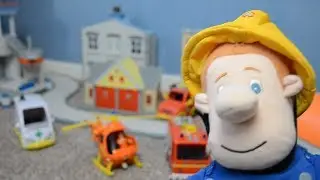 Giant Fireman Sam Pontypandy fire engines fire stations rescue animation