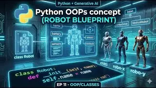 EP 11: Master Python OOP for AI Agents & RAG Systems | Robot's Blueprint