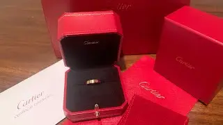 Cartier love wedding band rose gold unboxing | Cartier love ring rose gold.