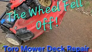 Toro Mower Wheel Fell Off. Welding Repair.