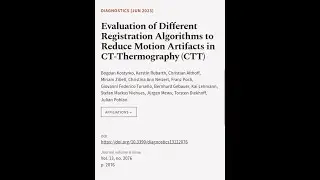 Evaluation of Different Registration Algorithms to Reduce Motion Artifacts in CT-Ther... | RTCL.TV