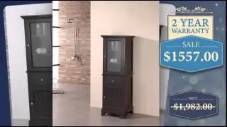 48 Inch Modern Double Sink Bathroom Vanity in Espresso - uniquevanities.com