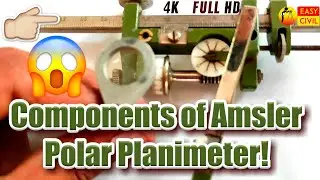 component parts of amsler polar planimeter | How to note reading on amsler polar planimeter