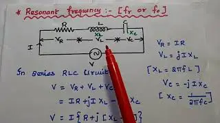 Resonance in Series RLC Circuit - Reactance Curve - Circuit Analysis - Circuit Theory