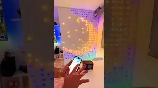 Smart LED curtain light, customizable curtain lights, wall screen lights, pixel LED display #light