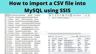 05 How to import a CSV file into MySQL using SSIS